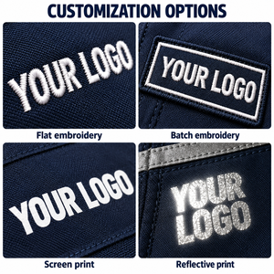 Chaqueta de Trabajo de Seguridad Reflectante Personalizada para Hombre, Forrada con Polar, Uniforme de Almacén, Mangas Acolchadas, Capucha Desmontable, Seguridad Industrial - Product Image 4
