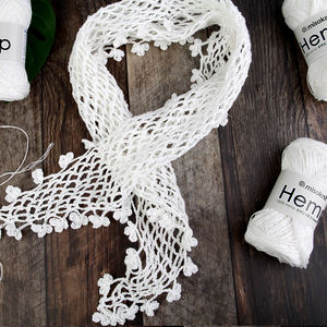 [Misoknit] Fil de chanvre écologique 50g 0.5mm 1mm presque aucun torsion vérifié sans produit chimique pour le tricot à la main - Product Image 6