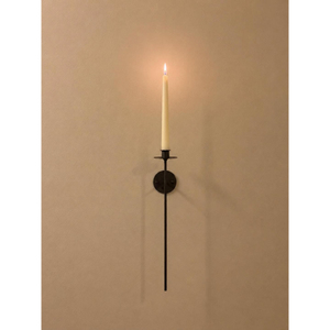 Porte-bougie mural en métal en forme de cœur, finition noire, pour la décoration de la maison, éclairage pour la Saint-Valentin - Product Image 4