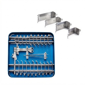 Ensemble d'instruments de chirurgie orthopédique de la colonne vertébrale avec lames de rétracteur et plateau de stérilisation pour des interventions de précision - Product Image 5