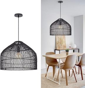 Abat-jour en rotin tissé à la main, suspension naturelle pour lampe de plafond, idéal pour la maison et l'hôtel, fournisseur en gros - Product Image 2