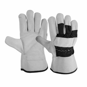 Guantes de Trabajo de Cuero Vacuno de Primera Calidad, Resistentes al Calor, para Uso Industrial, Guantes de Seguridad Canadienses - Product Image 6