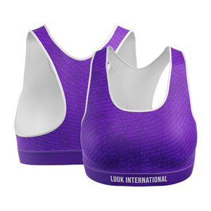 Sujetador Deportivo Acolchado Personalizado para Mujer, de Alta Sujeción, con Estampado por Sublimación, para Gimnasio, Entrenamiento, Fitness, Proveedor de Ropa Deportiva - Product Image 4