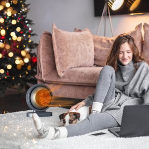 Chauffage électrique portable de bureau 380W, angle d'inclinaison de 30 degrés, chauffage rapide en 3 secondes, protection contre la surchauffe pour usage intérieur - Product Image 5