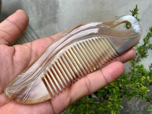 Peine de Cuerno de Búfalo Ecológico Personalizado, Hecho a Mano, Acabado de Textura Natural, Estilo Moderno, MN EXPORTS, Regalo Empresarial, Decoración del Hogar - Product Image 1