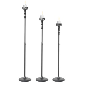 Metal Artistic Candle Stand Human Figure Design <b>Black</b> Frame Yellow Stripe <b>Cloth</b> Home Decoration Fancy Shape Durable - Product Image 6