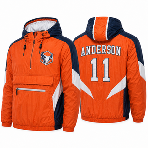 เสื้อแจ็คเก็ตกันลมสำหรับผู้ชาย แบบสั่งทำขายส่ง เหมาะสำหรับวิ่งจ๊อกกิ้ง ปั่นจักรยาน เดินป่า ตั้งแคมป์ กิจกรรมกลางแจ้ง ชุดทีม ชุดลำลองในเมือง - Product Image 5