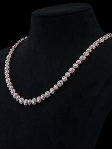 Collar de cadena tipo tenis con moissanita certificada GRA de múltiples formas, con incrustaciones de diamantes incoloros en plata 925, estilo hip hop para mujer. - Product Image 2