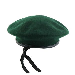 Genuine Quality Pure Wool Red Formal Plain Eco-friendly Four Seasons Unisex Wool Felt Beret Hat - Product Image 4