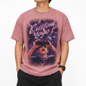 Camiseta Premium para Hombre, Precio al por Mayor, Diseño Gráfico Impreso en DTG, Estilo Vintage, 100% Algodón, Talla Grande, Streetwear - Product Image 5