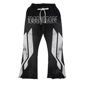 Ensemble sweat à capuche et pantalon de survêtement en coton épais avec poches brodées et manches côtelées, style Hip Hop Urbain, vente en gros, personnalisable - Product Image 2