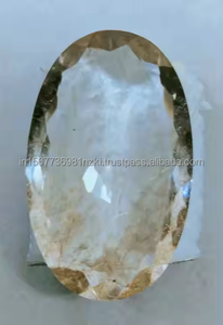 พลอยควอทซ์เจียระไน100% ทองแดงธรรมชาติอัญมณีทรงแบนราบแบบหลวมสำหรับทำเครื่องประดับที่สวยงามน้ำหนัก49X29X10มม. 139 CT - Product Image 3
