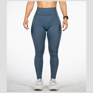 Leggings sin Costuras para Mujer, Efecto Push-Up, Control de Abdomen, Cintura Alta, Color Sólido, Pantalones de Yoga, Leggings Deportivos para Mujer con Bolsillos - Product Image 4