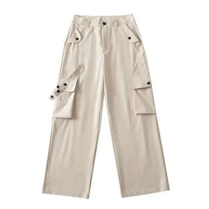 Pantalon cargo ample streetwear pour femme, coupe oversize, style vintage décontracté, pantalon de survêtement ample, nouvelle collection, brodé, chaud et sportif - Product Image 1
