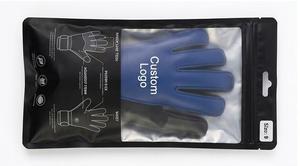 Guantes de Portero de Látex Azules, Diseño Personalizado, Guantes de Portero con Protección para los Dedos de Cuero PU - Product Image 3