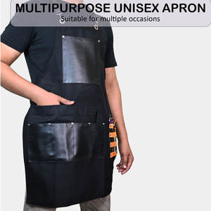 Delantal de Barbería para Trabajo Profesional de Corte y Peinado, Delantal de Peluquería Ligero y de Diseño Cómodo - Product Image 2