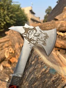 Hache à marteau la plus vendue - Manche en bois, lame en acier au carbone, longueur totale de 14,5 pouces, outil multifonctionnel pour le camping en plein air - Product Image 5