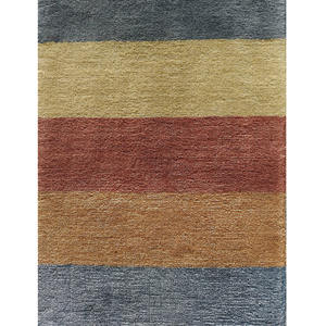 Alfombra Tejida a Mano de Lana y Viscosa, Alfombra Moderna con Bloques de Color para Sala de Estar, Dormitorio, Decoración del Hogar, Regalo de Año Nuevo o San Valentín - Product Image 4