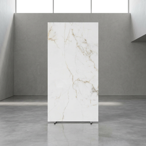 Dalles de porcelaine sinterisée de luxe, format jumbo, 1600x3200mm, 12mm, Arbaescato Gold, pour îlots de cuisine - Product Image 4