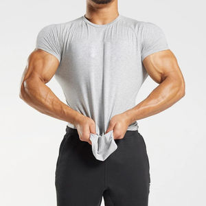 Camiseta de manga corta con cuello redondo, suministro directo de fábrica, alta calidad, MOQ bajo, precio económico, camisetas para hombre, nuevo estilo. - Product Image 1