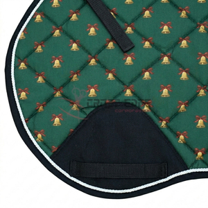 Crossedge wild Print Horse Tack set Contoured Jump Saddle Pad with Matching Leopard Ear Bonnet Set with White Cord Piping - Product Image 5