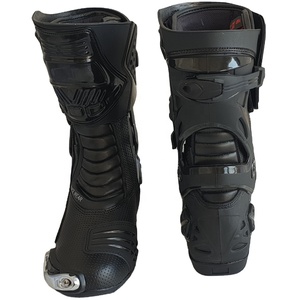 Chaussures de moto unisexes en cuir de vachette véritable de haute qualité, coupe-vent, grandes tailles, certifiées CE, toutes saisons, Allemagne, États-Unis, 2026 - Product Image 1