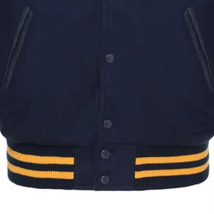 Chaqueta Varsity Clásica para Hombre 2026, Mangas en Contraste, Cuello Acanalado, Estilo Urbano, Tallas Grandes, Chaqueta con Botones - Product Image 2