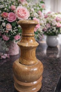 Art Deco Wood Flower <b>Vase</b> Tabletop Eco-Friendly Decorative Bud <b>Vase</b> for Living Room and Home Garden - Product Image 1