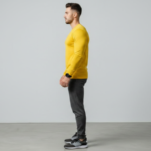 Chemises à manches longues pour hommes, coupe classique, en tissu gaufré de haute qualité, chemise boutonnée décontractée et de soirée, t-shirt à manches longues pour hommes - Product Image 6