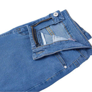 HAMIO SPORTS Custom New Men <b>Elastic</b> Denim Solid Color Casual Regular <b>Jeans</b> Low <b>Waist</b> Softener Comfortable Outdoor Pencil Long - Product Image 2