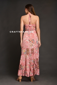 Stylish Silk Long Maxi <b>Dress</b> for Women Boho Party <b>Dress</b> Eco friendly Wrinkle Free & Comfortable Maxi <b>Dress</b> at Low Price - Product Image 2