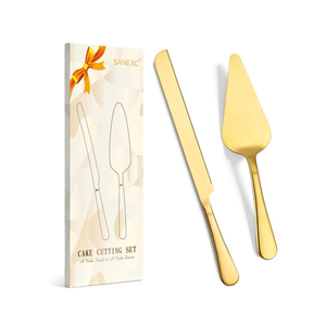 Popular Metal Cake Cheese Serving Set with Elegant Design for Wedding Functions and Festive Family Gatherings On Sale - Product Image 2