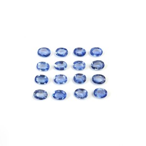 Zafiro azul natural de Ceilán sin tratar, ovalado calibrado de 3x5 mm, piedra preciosa de zafiro azul facetada natural suelta para la fabricación de joyas. - Product Image 3
