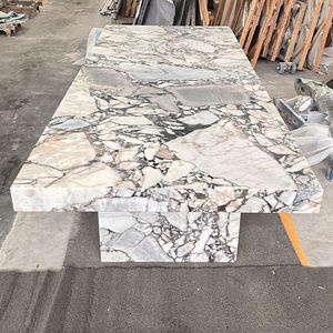 Luxury Elephant <b>White</b> Marble Coffee <b>Table</b> with Honed Finish Modern Decorative Natural Stone Furniture for Hotel Kitchen - Product Image 5