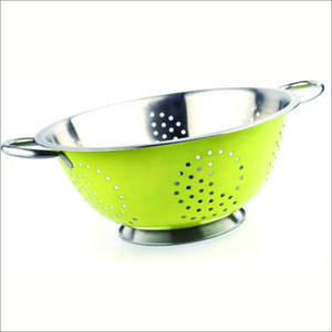 Vibrant Powder Coated Stainless Steel Colander Set – Rust-Resistant Multi-Color Food Strainer with Dual Handles - Product Image 3