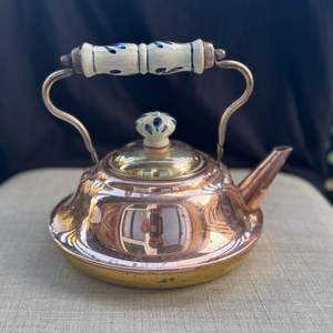 Bouilloire à thé en cuivre artisanale de qualité supérieure, théière en cuivre pour faire bouillir de l'eau, du thé, du café, pour cuisinière, maison, hôtel, restaurant, cuisine - Product Image 1