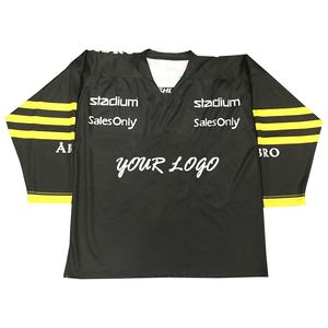 เสื้อฮอกกี้น้ำแข็งสั่งทำคุณภาพสูง พร้อมบริการ OEM โลโก้ทีมแบบกำหนดเอง ชุดทีม-คุณภาพสูง 100% - Product Image 1