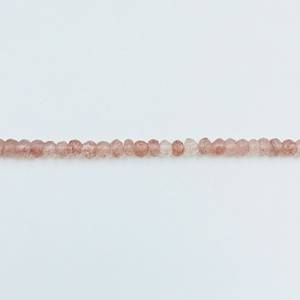 ลูกปัดควอตซ์สีชมพูทรงรอนเดลล์เหลี่ยมเพชรพลอย แฟชั่นคุณภาพสูง สำหรับทำเครื่องประดับ DIY สร้อยข้อมือ สร้อยคอ - Product Image 3