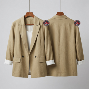 Femmes nouveau produit au printemps 2023 mode décontractée blazer personnalisé poche avant femmes haute qualité grande taille manteau - Product Image 1