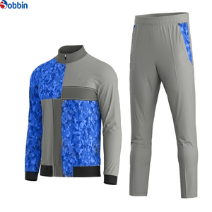 Survêtements unisexes personnalisés respirants à sublimation, très demandés, pour clubs de football, avec veste de survêtement unie et motif sportif sur le devant - Product Image 4