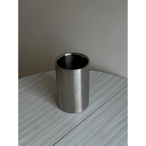 Seau à glace rond moderne en acier inoxydable à bas prix avec pince à glace et couvercle, pour bar, champagne et bière, sans poignée - Product Image 5
