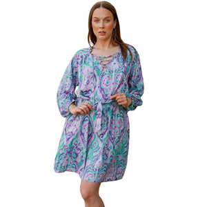 Vestido Mini Casual Estampado para Mujer, Ropa de Playa para Vacaciones - Product Image 2