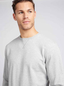 Sweat-shirt col rond noir pour homme en polyester/coton, coupe classique, teinture unie, design premium, respirant, idéal pour l'hiver – Vente en gros - Product Image 6
