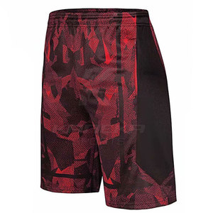 Shorts de basketball unis décontractés mi-longs 100 % coton respirant légers séchage rapide service OEM pour uniformes de basketball homme haute qualité - Product Image 2