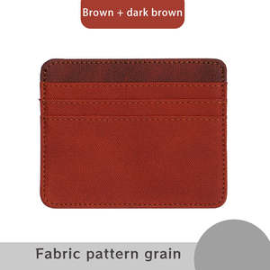 Elegante Tarjetero Delgado de Cuero PU para Hombre/Mujer, con Logotipo Personalizado, para Tarjetas de Crédito, Pasaporte y Negocios - Product Image 3