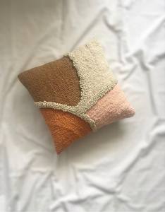 Tufted Boho Cushion Cover By Indian Textiles H/L Handwoven Decorative <b>Throw</b> <b>Pillow</b> Luxury Boho <b>Pillow</b> - Product Image 1