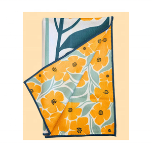 Toallas de cocina con temática de Golf OEM de doble cara 100% algodón bordado reciclable estilo minimalista GOTS MOQ 100 India Export - Product Image 1