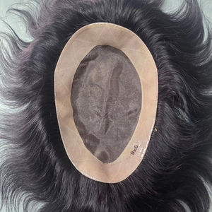 Perruque et toupet pour homme Taz Hair en cheveux indiens Remy - Base mono - Doux, léger et écologique - Product Image 1