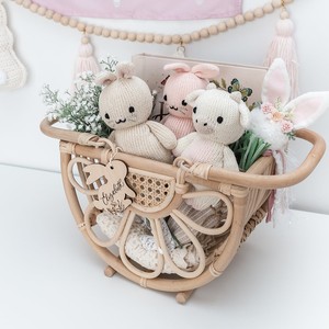 Juguetes infantiles al por mayor y bolsos de mimbre ecológicos para niños, estilo bohemio, cesta de juguetes para bebés - Product Image 3