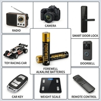 Baterai Sel Alkali FOREWELL LR6 AA 1.5V untuk Senter & Remote Control - Kustomisasi OEM